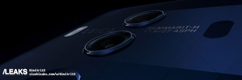 兩顆 F1.6 光圈 Leica 鏡頭：Huawei Mate 10 Pro 官方渲染图與規格大曝光（新增藍與褐色款式正面設計） 9