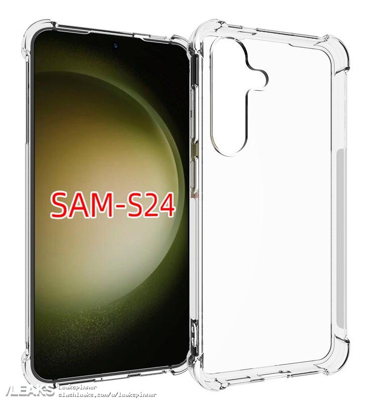 Samsung Galaxy S24 and Galaxy S24 Plus protective case matches previously leaked  design - SLASHLEAKS