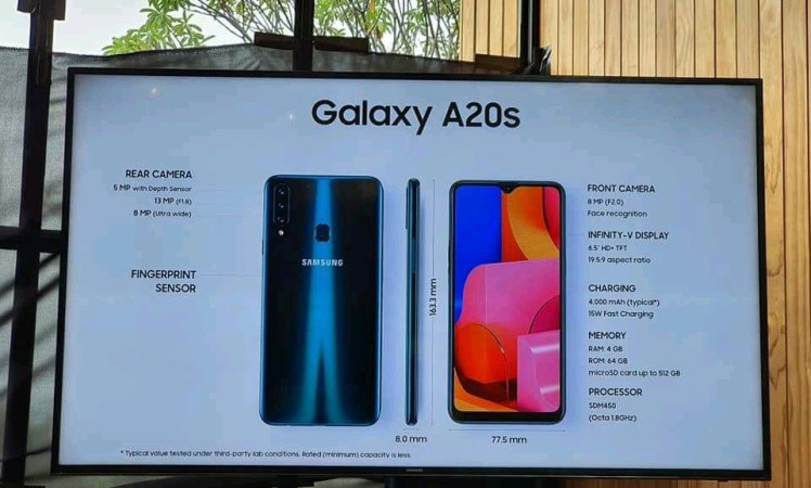Galaxy A20s specs confirmed