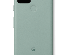 Google Pixel 5 official press renders in black and green colors