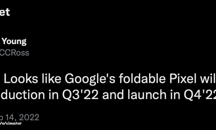 Google Pixel Fold to be unveiled in Q4 2022