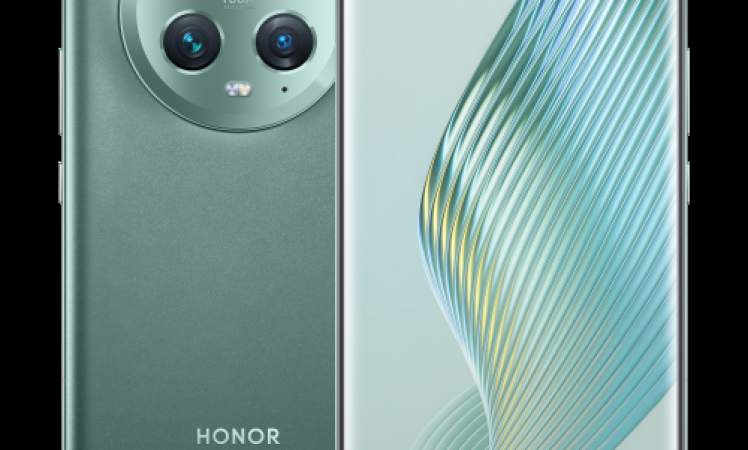 Honor Magic5 Pro Renders leaked in green and black colour options.