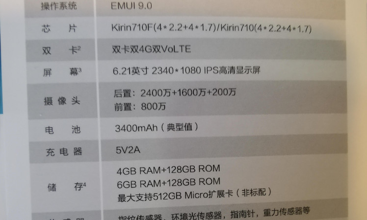 Huawei enjoy 9s To configure Leaks