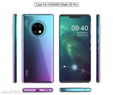 Huawei Mate 30 Pro rendered by case maker
