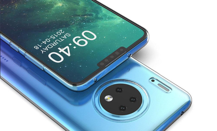 Huawei Mate 30 rendered by case maker