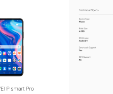 Huawei P Smart Pro showed up