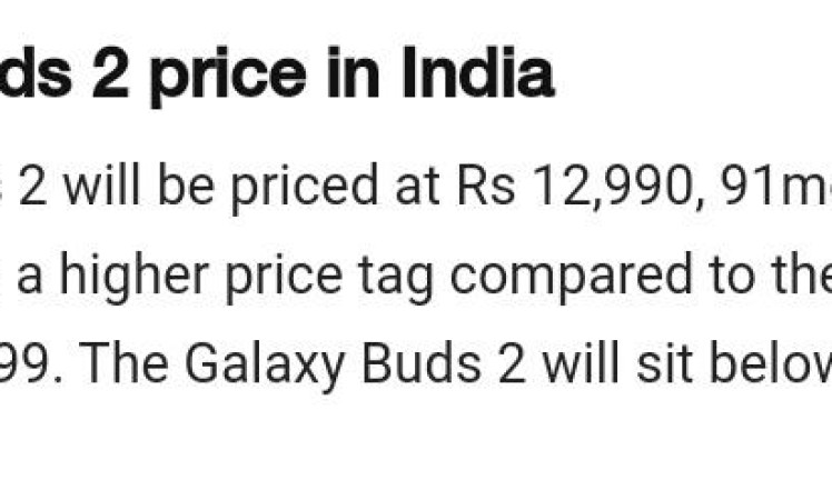 India price of Samsung Galaxy Buds 2 leaked