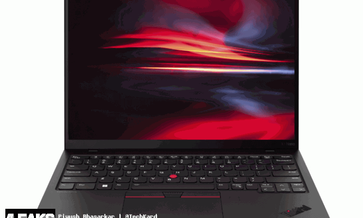 Lenovo ThinkPad X1 nano Gen 3 Renders leaked by @evleaks
