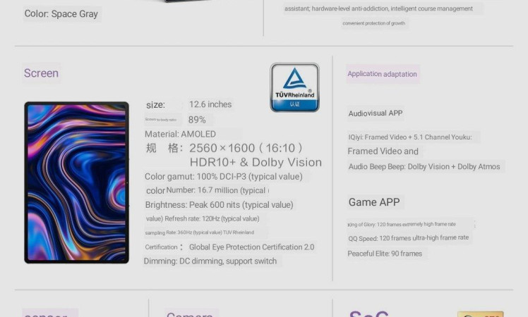 Lenovo Xiaoxin Pad Pro 12.6 specifications Reviled by poster shared by @yabhishekhd