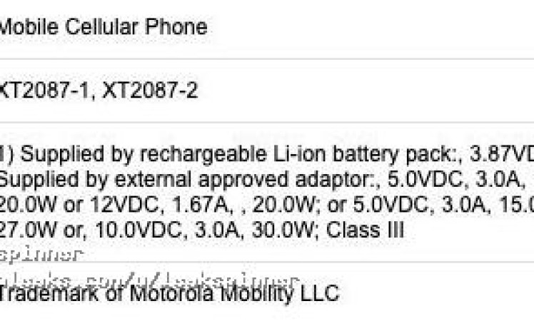 Motorola Moto G9 Plus battery capacity leaked