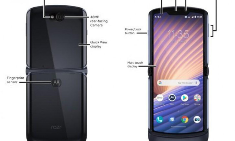 Motorola Razr 2020 diagram leaks out