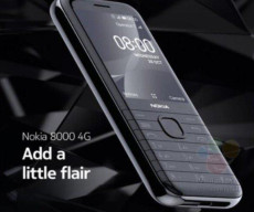 Nokia 8000 4G poster, press renders and specs leaked