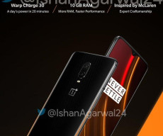 OnePlus 6T McLaren Edition Speed Orange variant with 10GB+256GB Storage and super fast new 'Warp Charge' press renders leaked