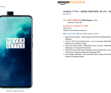 OnePlus 7T Pro listed on Amazon minutes ahead of launch (renders, price and specs)