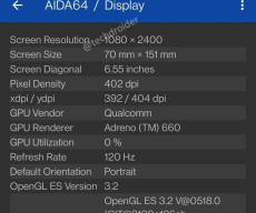 OnePlus 9 key specs leaked through AIDA64