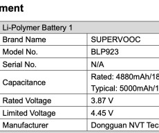 OnePlus CPH2469 / AA521 (OnePlus 10T?) dimensions and battery size leaked by FCC
