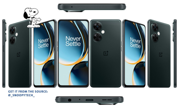 OnePlus Nord CE 3 Lite high-res renders leaked.