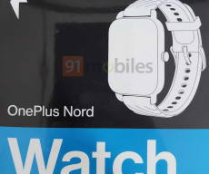 OnePlus Nord watch retail Box leaked by @ishanagarwal24 × @91Mobiles