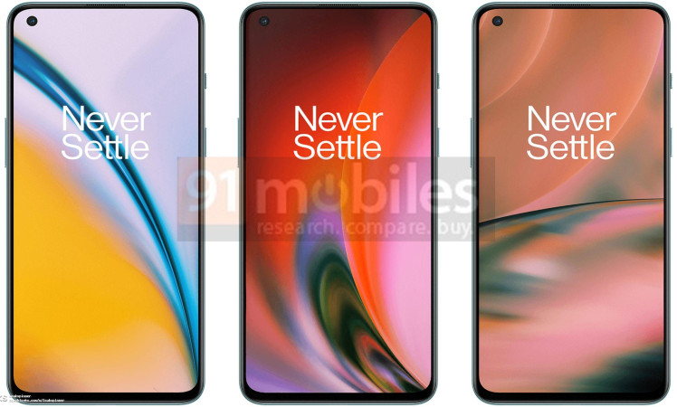 OnePlus Nord2 press renders (front) leaked