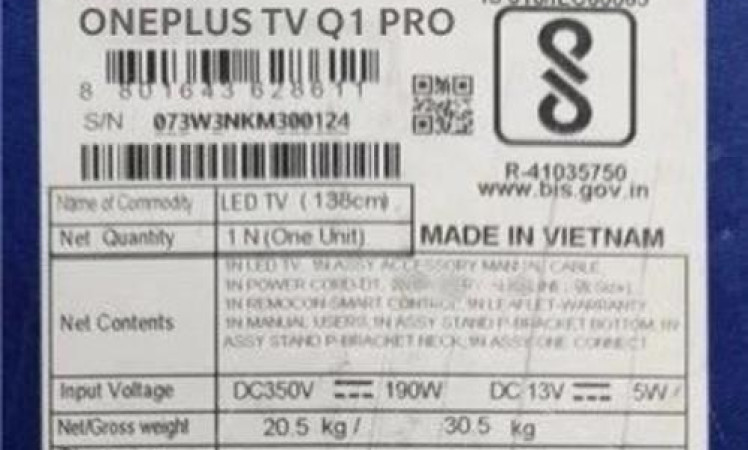 OnePlus TV price Leaked online
