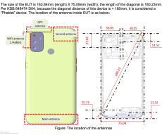 OPPO CPH2127 schematics, dimensions and battery capacity leaked by FCC