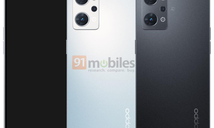 OPPO Reno 7A Renders leaked Rear Design of the device