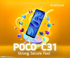 POCO C31 promotional poster Leaked by @passionategeekz