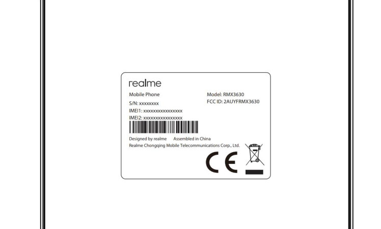 Realme 10 is listed on FCC certification.