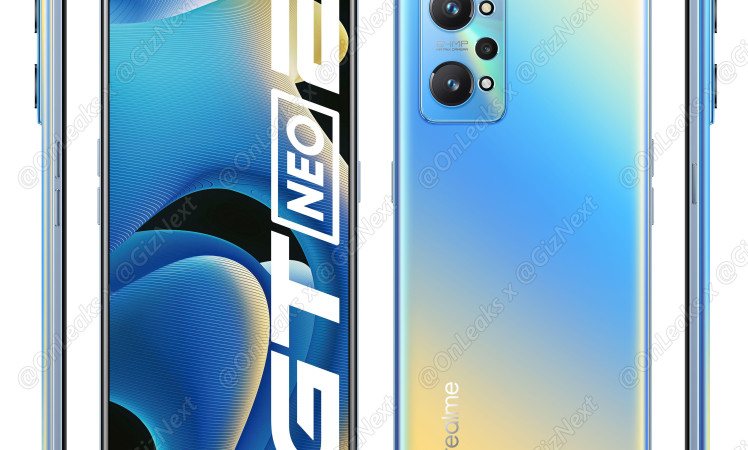 Realme GT Neo 2 first official look via High res. Renders by @OnLeaks