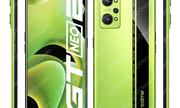 Realme GT Neo 2 press renders leaked by @Onleaks