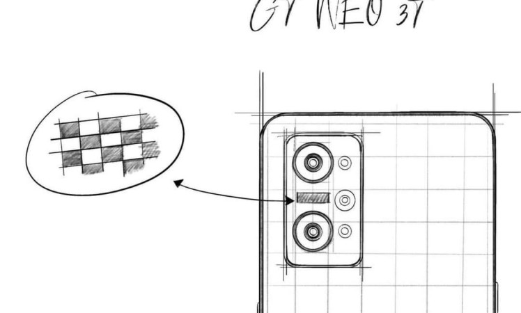 Realme GT Neo 3T sketch
