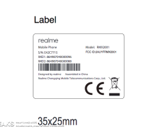 Realme RMX2001 4210mAh Battery, Dimensions and Schematics FCC