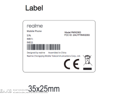 Realme RMX2063 Battery, Dimensions and Schematics Leaked FCC