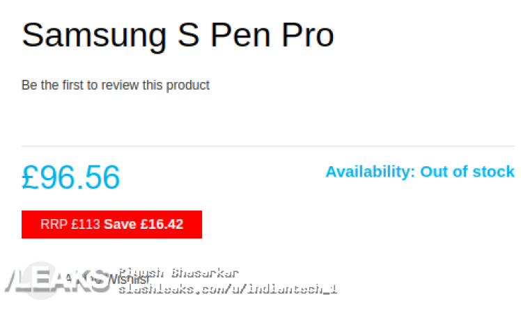 S Pen Pro launch info and Price Leaked