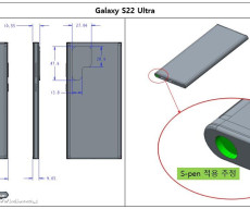S22 (Rainbow) Series dimensions and S-Pen slot + buttons + Port positions overview shared by @FrontTron