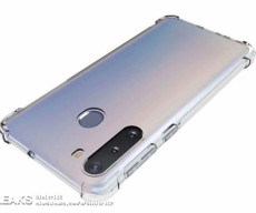 Samsung Galaxy A21 rendered by case maker
