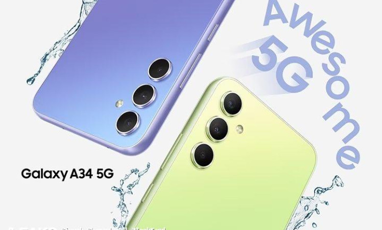 Samsung Galaxy A34 5G Promo images leaked.