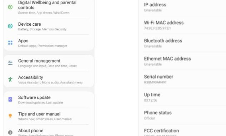 Samsung Galaxy A51 Fccid label Screenshot Leaks