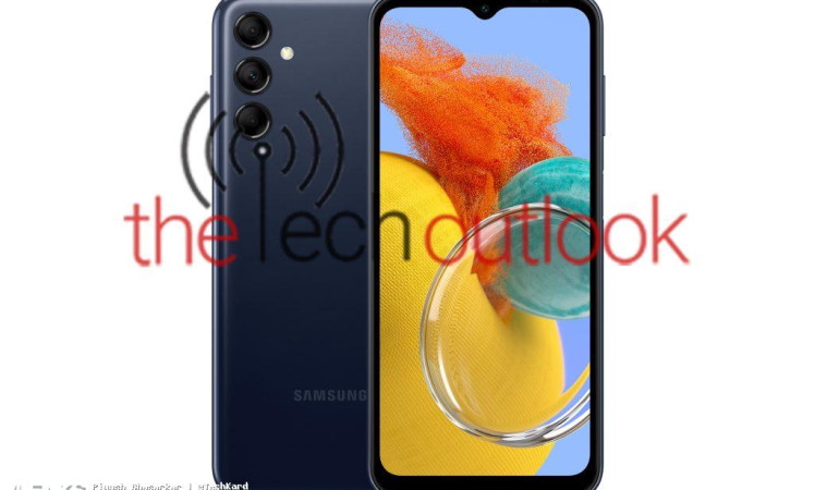 Samsung Galaxy M14 5G Renders leaked in Dark Blue, Blue and Silver colours.
