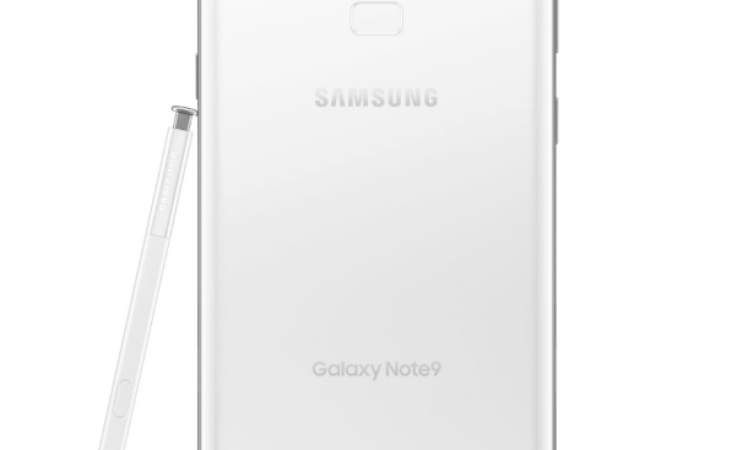 Samsung galaxy Note 9 pure white version exposed