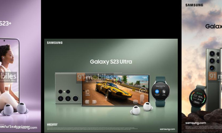 Samsung Galaxy S23+ and Galaxy S23 Ultra promo material leaks out