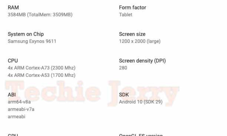 Samsung galaxy tab s6 render and specs leaked