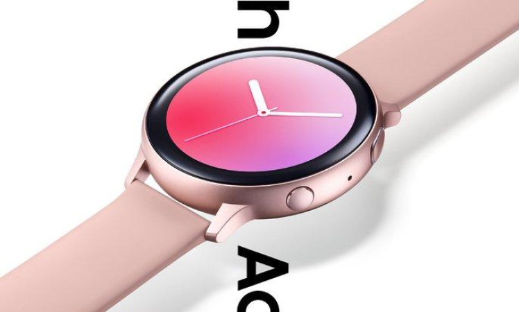 Samsung Galaxy Watch Active 2 Pink Color - Press Render