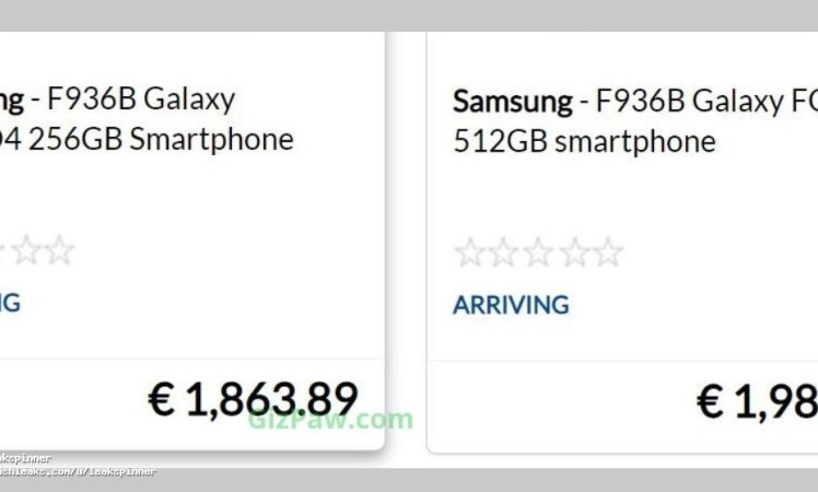 Samsung Galaxy Z Fold4 pricing (EU) revealed ahead of launch