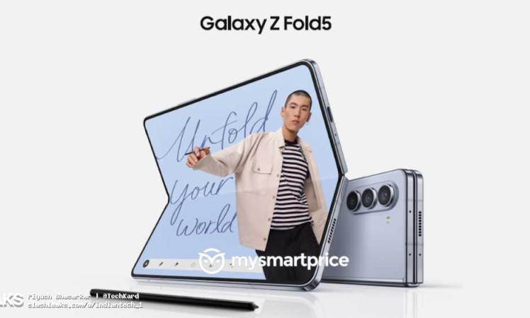 Samsung Galaxy Z Fold5 first official Press image leaked.
