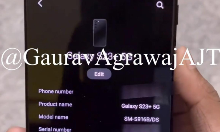 Samsung S23+ Live images leaked