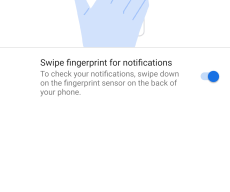 Swipe fingerprint