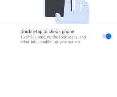 Double-tap to check phone