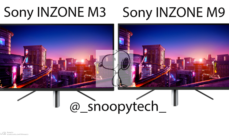 Sony Inzone M3 and M9 Renders
