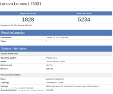 Unknown Lenovo smartphone With Snapdragon 710 Pops Up On Geekbench